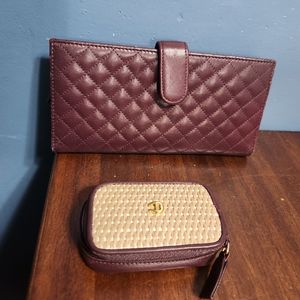 Etienne aigner wallet And Lipstick Case